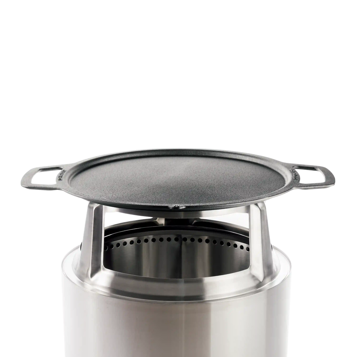 19.5" Fire Pit Cast Iron Griddle Top + Hub