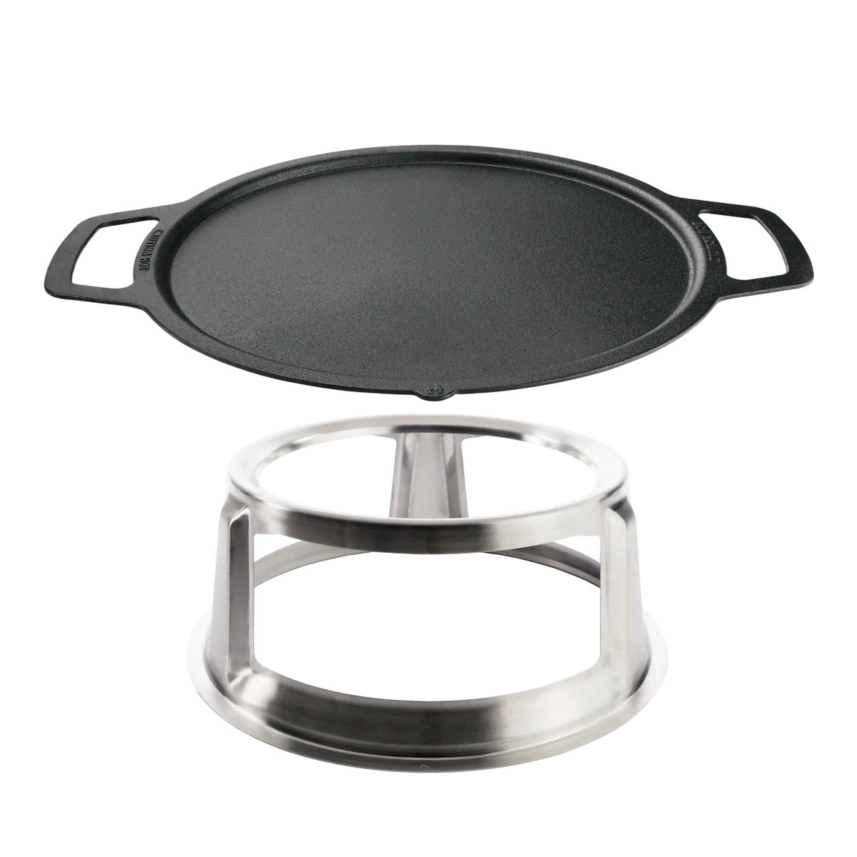 19.5" Fire Pit Cast Iron Griddle Top + Hub